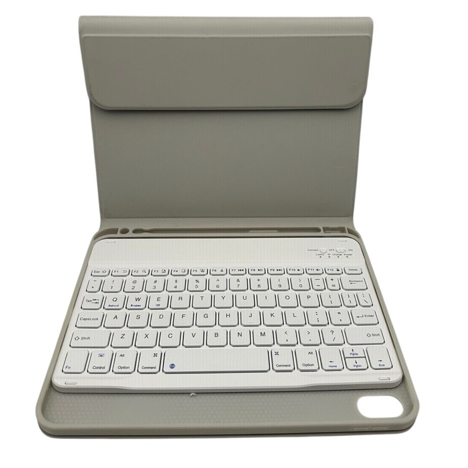 Bluetooth Wireless Keyboard Case For iPad 10.2", 7/8/9 Generation, Gray, NWT