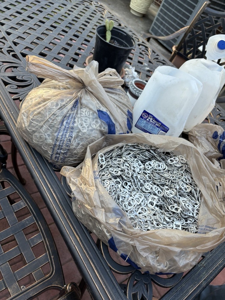 Bulk Lot Aluminum Can Pull Tabs for Crafts and Crafting Projects