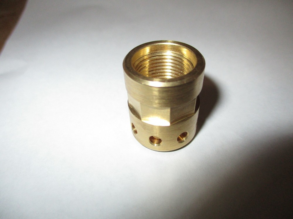 Micro Muzzle Brake LongShot MINI-BRAKE for .578-28 TPI Solid BRASS 37/64-28