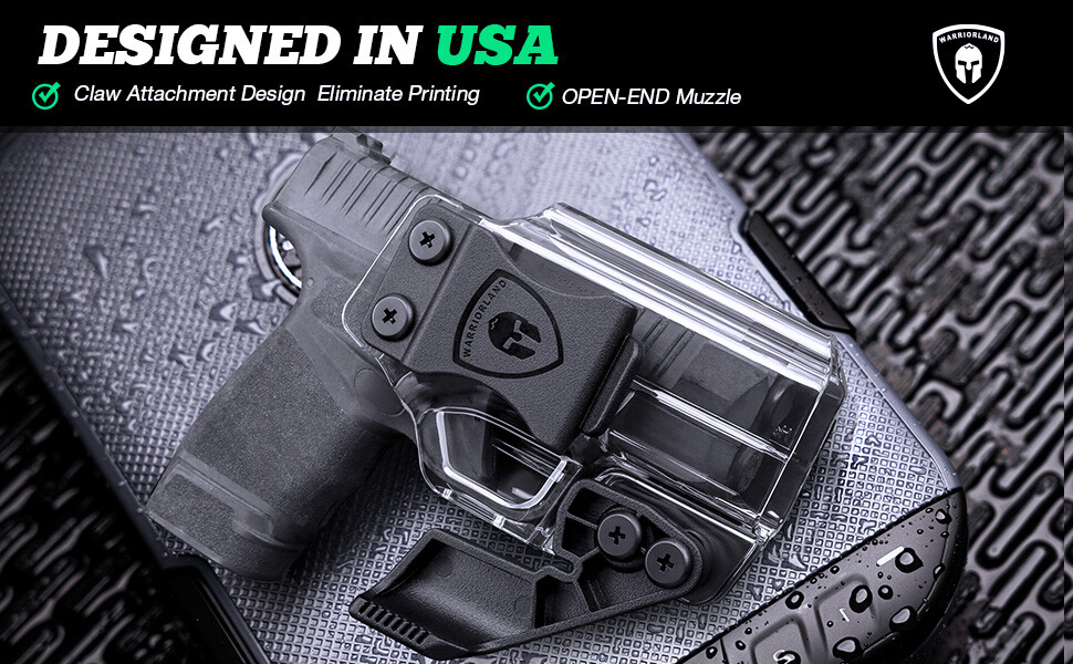 IWB Clear Holster Optic Cut&Claw For Springfield Hellcat/Hellcat RDP/Hellcat OSP
