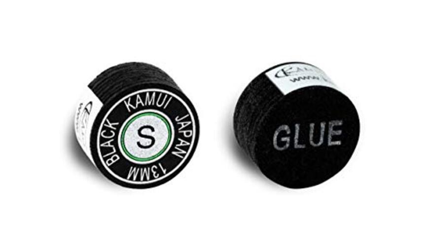 Black Laminated Pool Billiard CUE TIP - 1 pc (Soft, 13 mm)