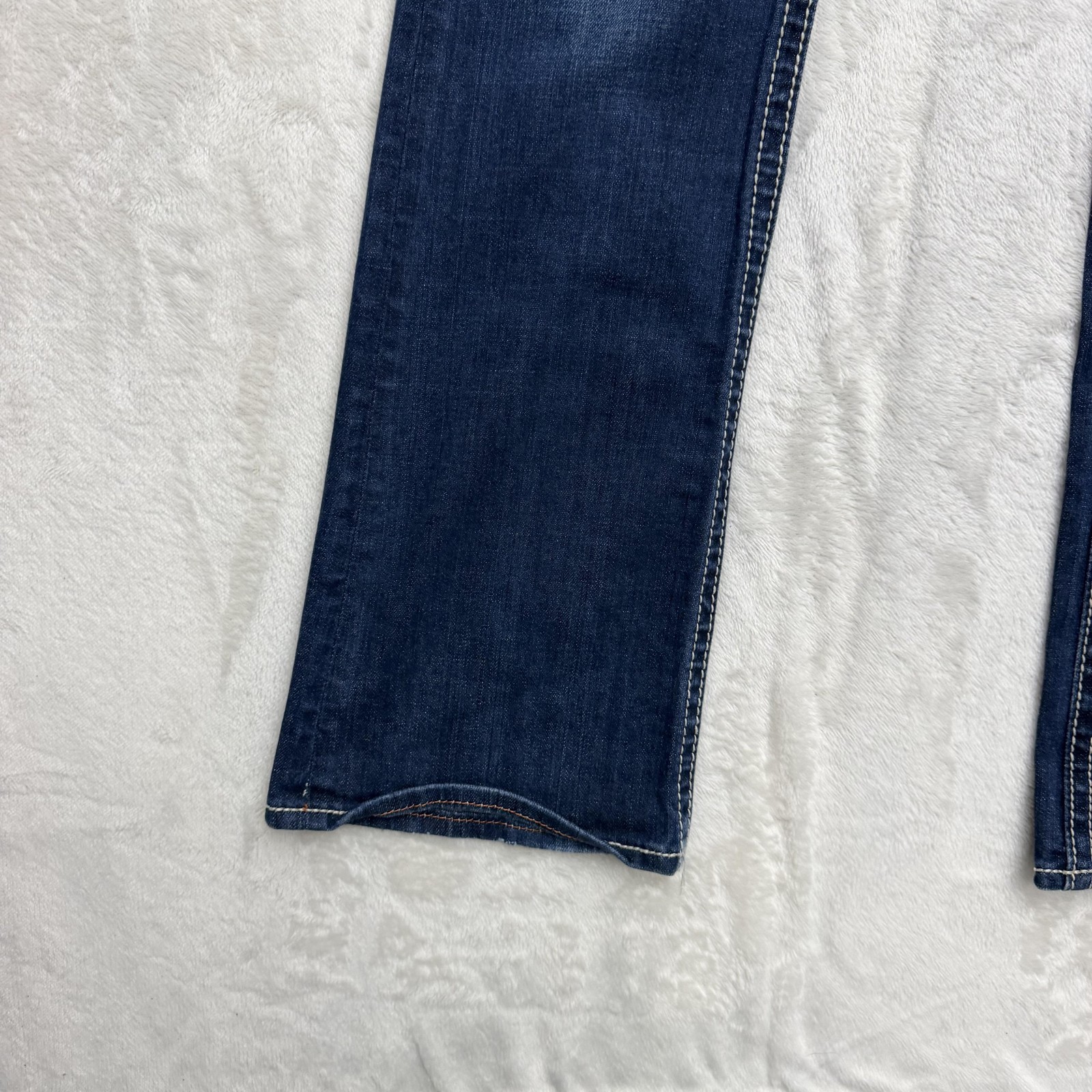 Rock Revival Stephanie Boot Jeans Womens 30x34 Bootcut Embroidered Pockets Denim