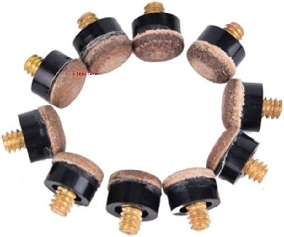 60Pcs 13mm Hard & Soft Cue Tips with Ferrules - Billiard Replacement Set