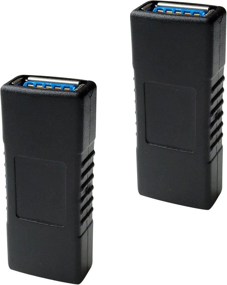 USB 3.0 Female Coupler Adapter 2 Pack Data Extension