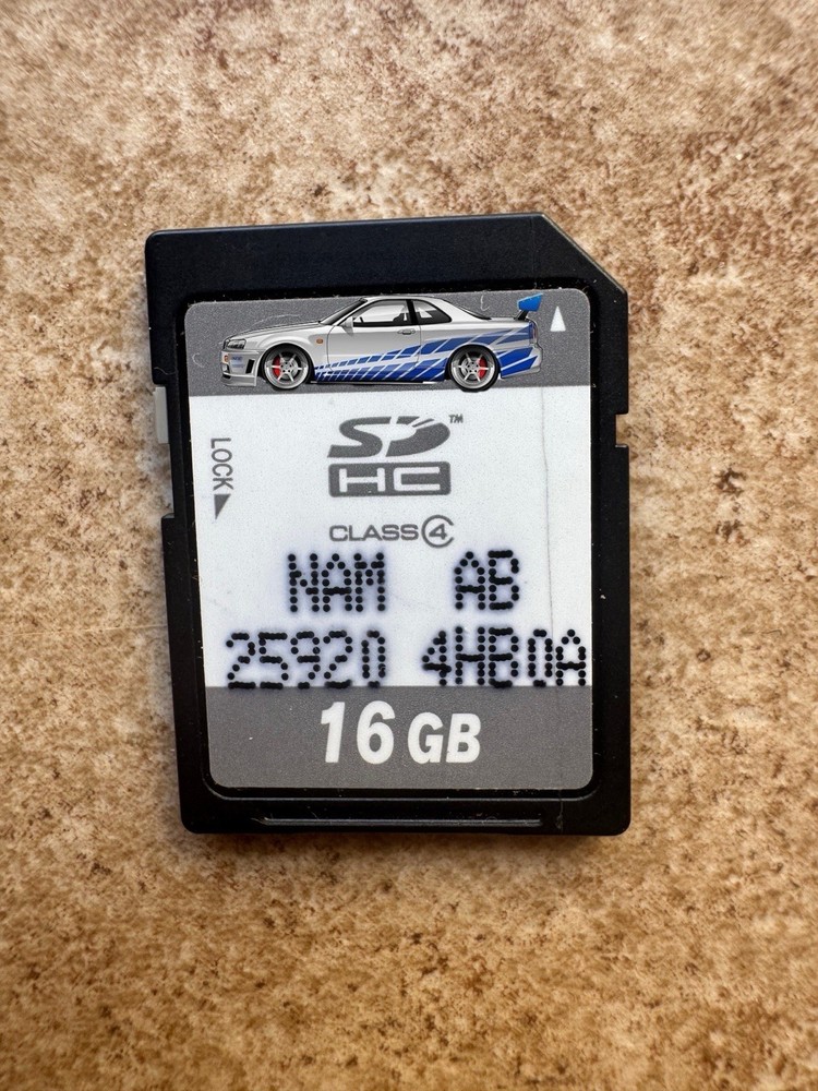 25920 4HB0A OEM NAVIGATION SD MEMORY CARD