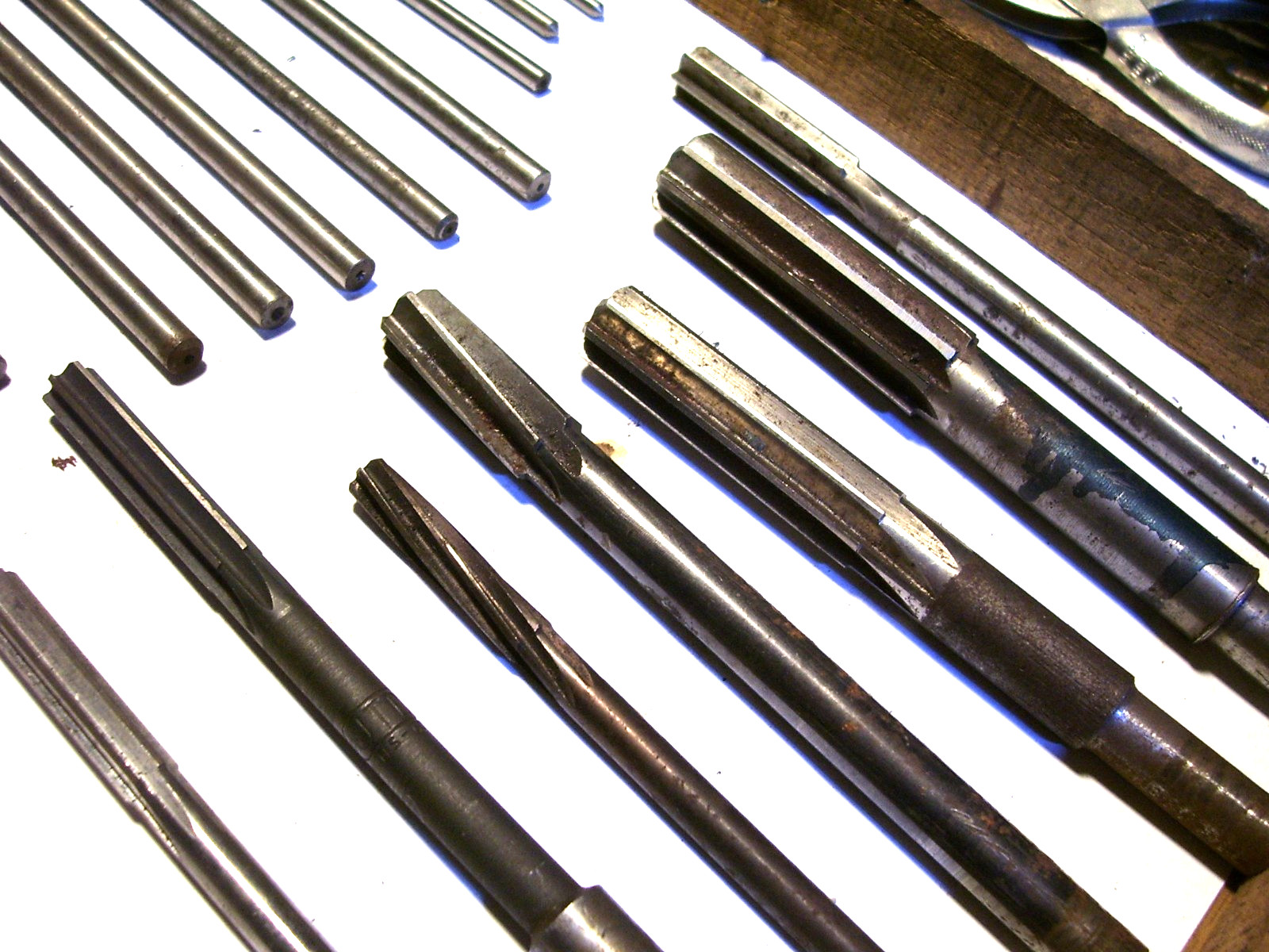 Lot of 17 Various Machinist Reamers, 1/8" - 3/4"