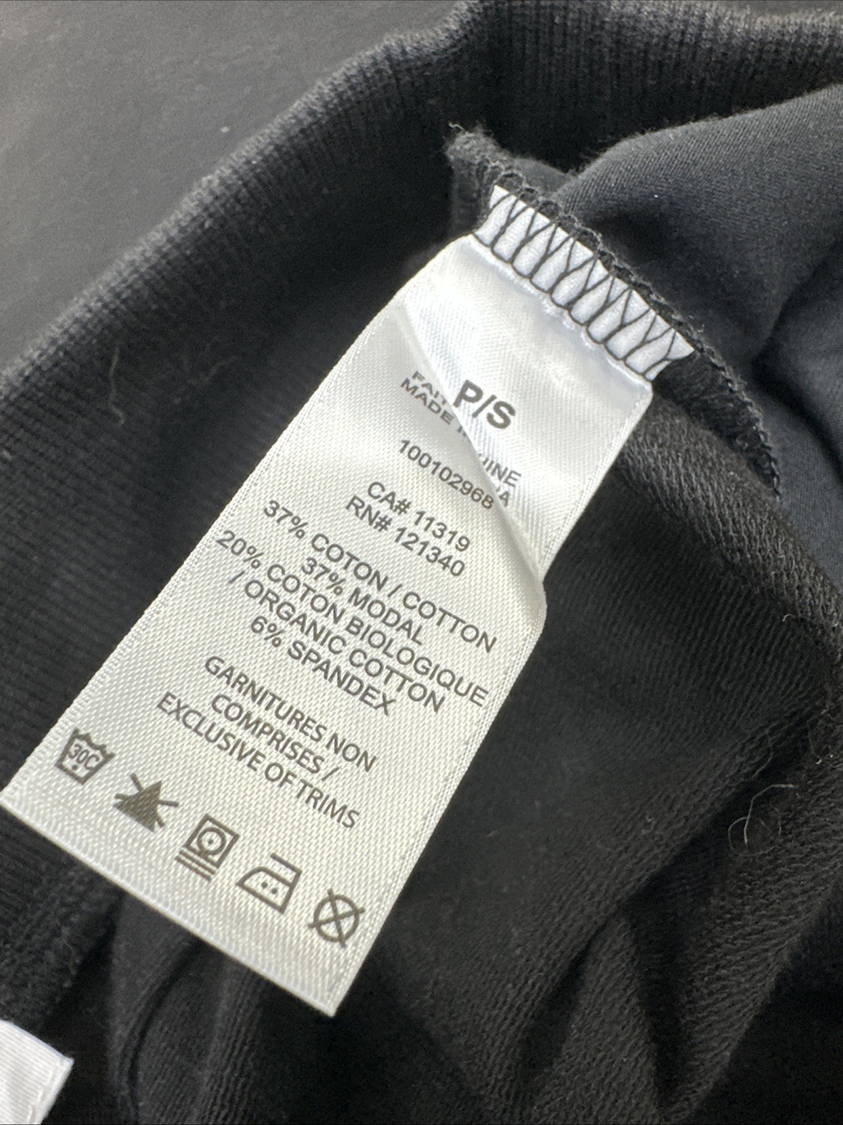 Garage Stretch Terry Bootcut Pants Jet Black P/S