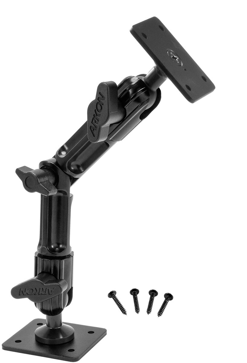 CHARGERCITY XT Heavy Duty Tablet ELD Aluminum Mount and AMPS Drill Base for iPad