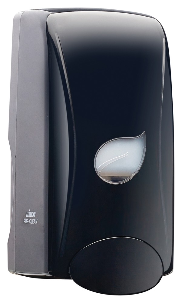 Pur-Clean, Manual Foam Soap Dispenser, Black, 1000ml (12 Each)