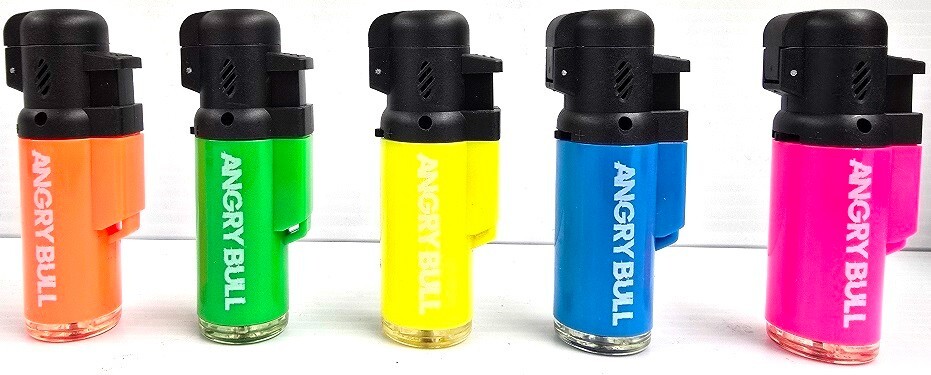 ANGRY BULL MINI TORCH LIGHTER 5 DIFFERENT COLORS