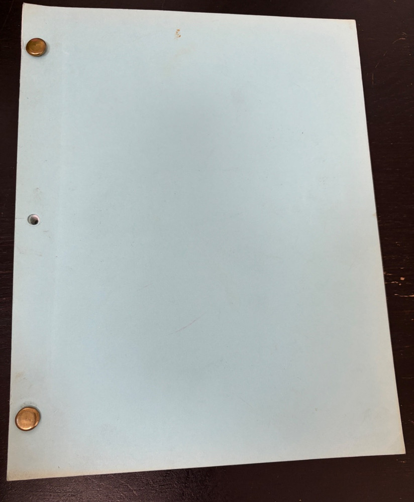 SHOOT OUT "FAST FORWARD" 1984 ORIGINAL MOVIE SCRIPT SIDNEY POITIER 2ND DRAFT