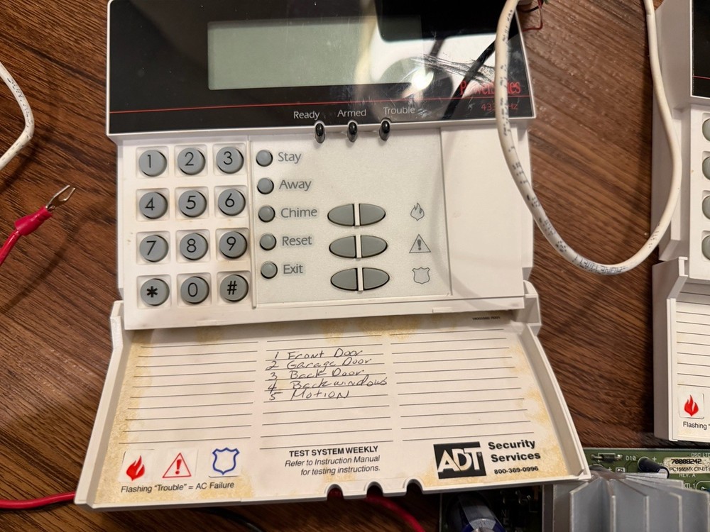 DSC PC1555 PowerSeries Control Panel, Keypads, Power Supply DSC RF5501-433NA