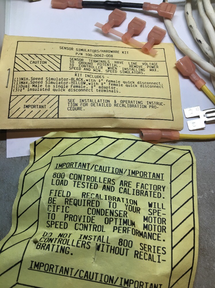 NEW Hoffman Controls 824A head pressure controller, Kit 3R538