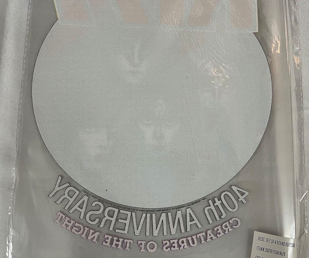 KISS Creatures Of The Night 40th Anniversary T-Shirt Iron-On Transfer Sheet Rare