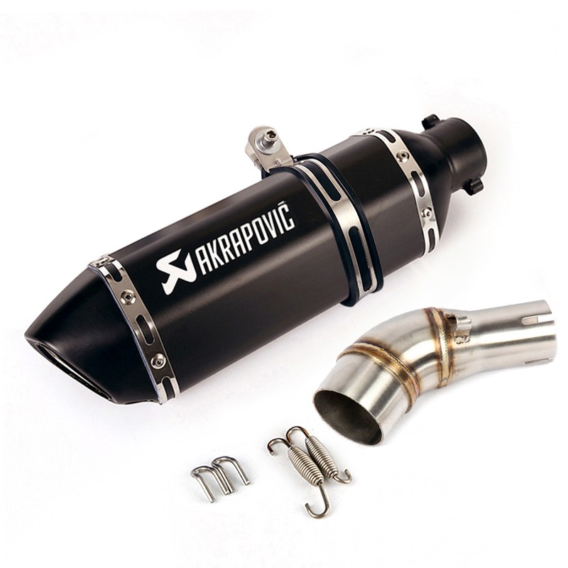 For Yamaha YZF R3 R25 2015-2025 Exhaust Tips Mid Pipe Black Muffler Slip On MT03