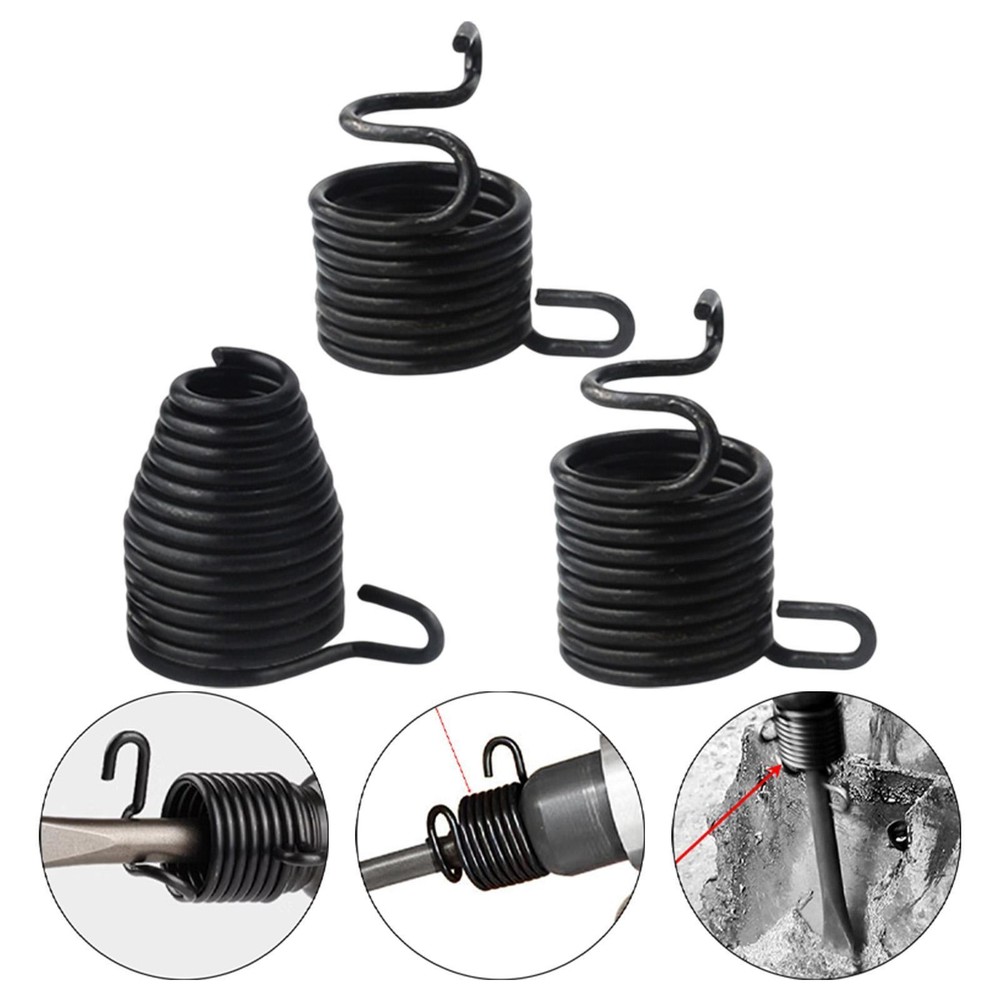 3Pcs Chisel Retainer Spring Rust Removal Utility Lightweight 150/190/250
