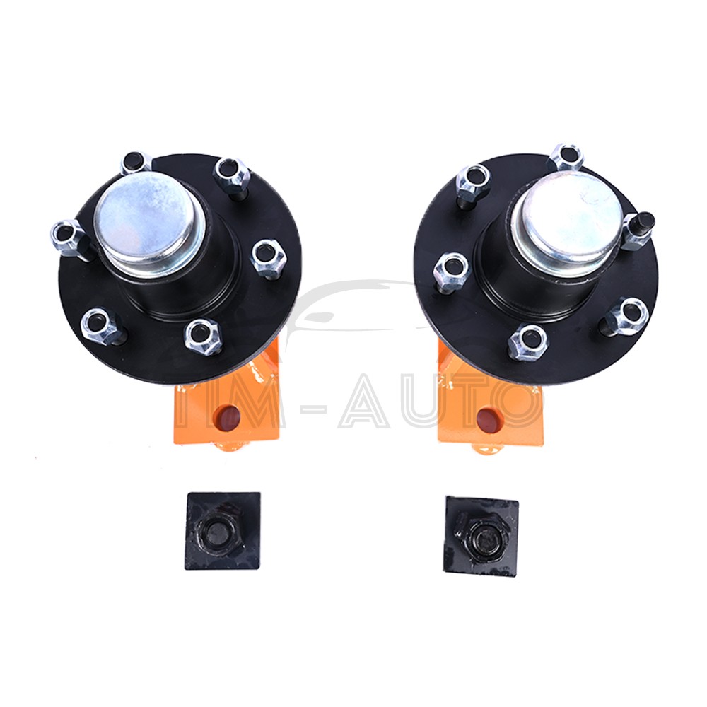 6 x 5.5 Lug Superior Shipping Container Wheels Bolt-on Spindle Kit