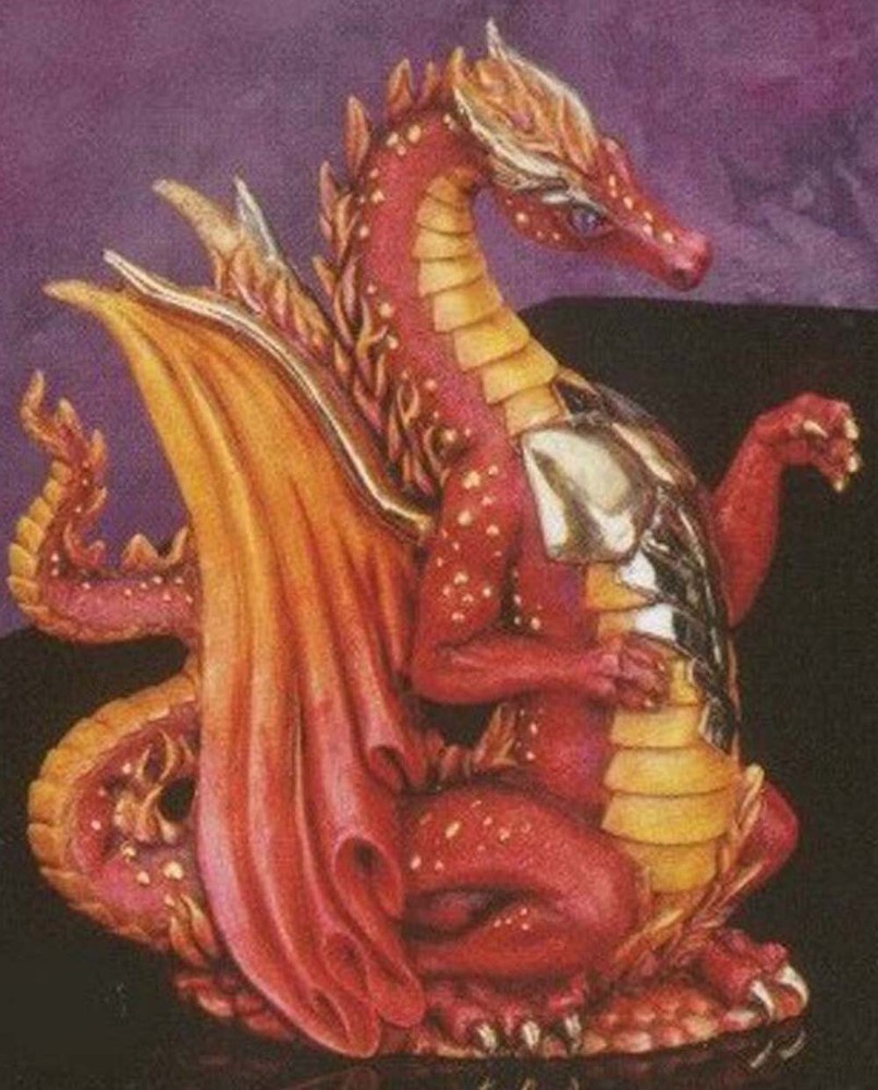 Fire Dragon 9" ceramic bisque ready to paint