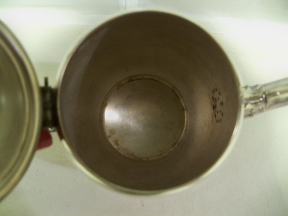 Wm ROGERS SILVER PLATE COFFEE POT SPRING FLOWERS #101