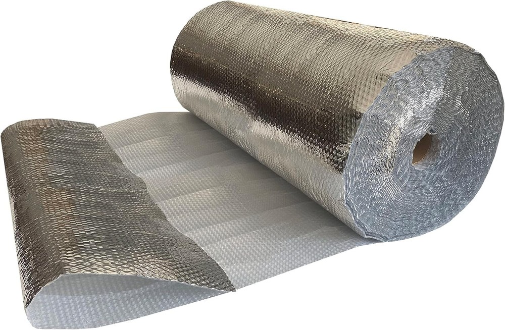 USA Reflective Insulation Bubble Roll, 48" Width x 125' Length, Bubble Pack
