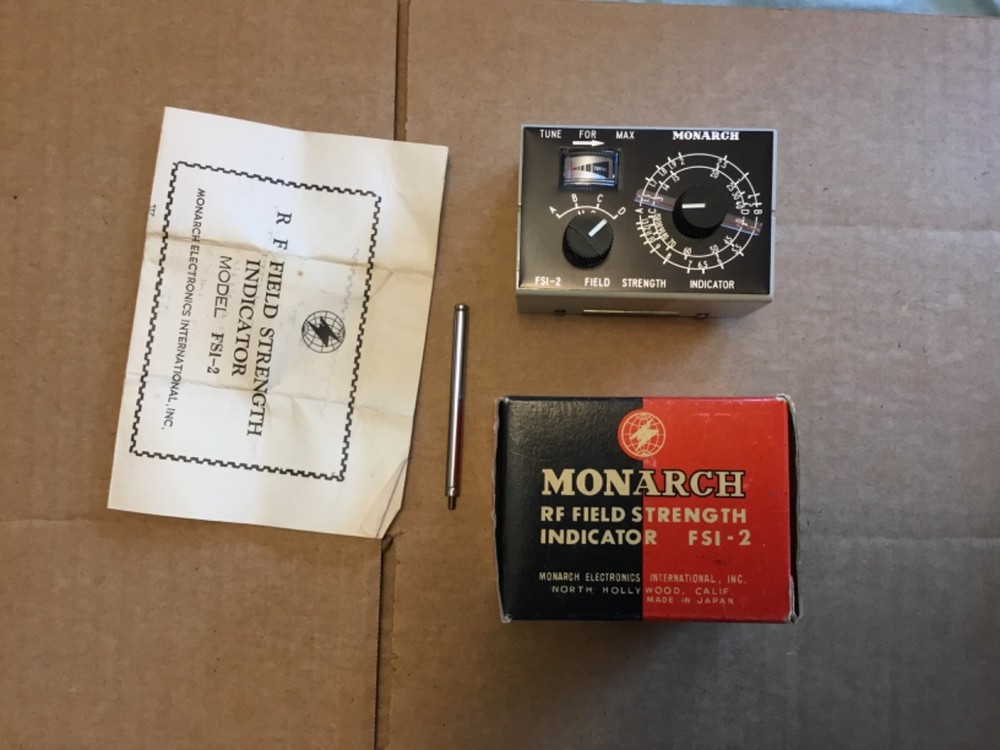 Monarch Electronics RF Field Strength Indicator FSI-2 Mint in Box