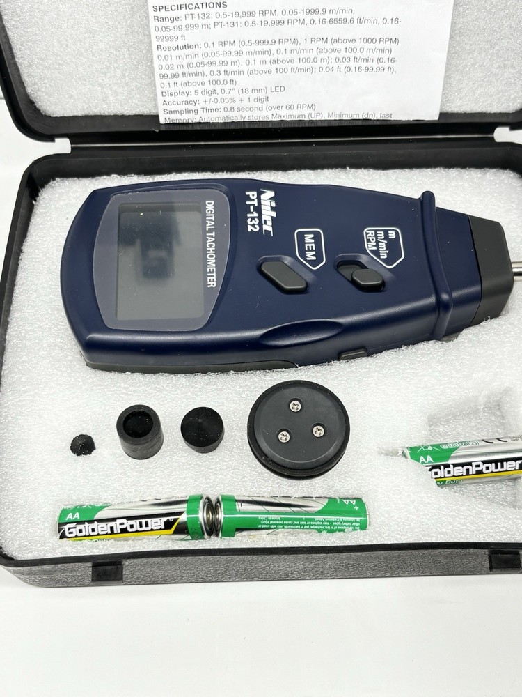 Nidec PT-131 Contact Digital Tachometer