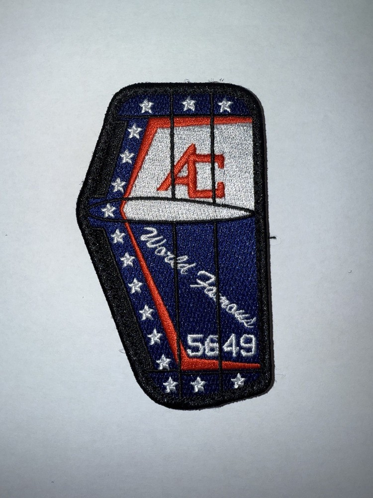 VAW-123 Rudder Patch – Embroidered with Hook & Loop Screwtops – Tail Design