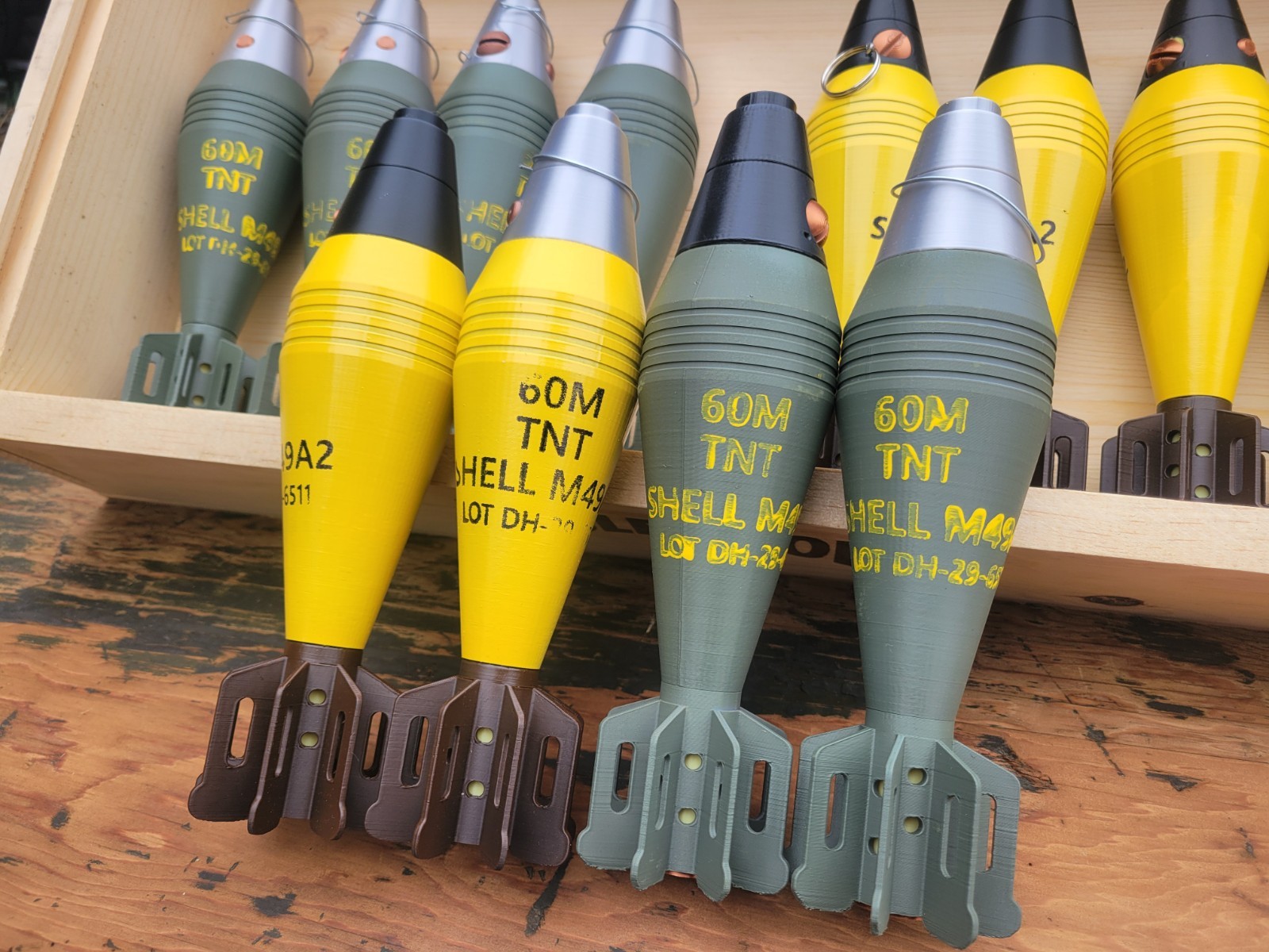 60mm US M49A2 Shell 3d Replica