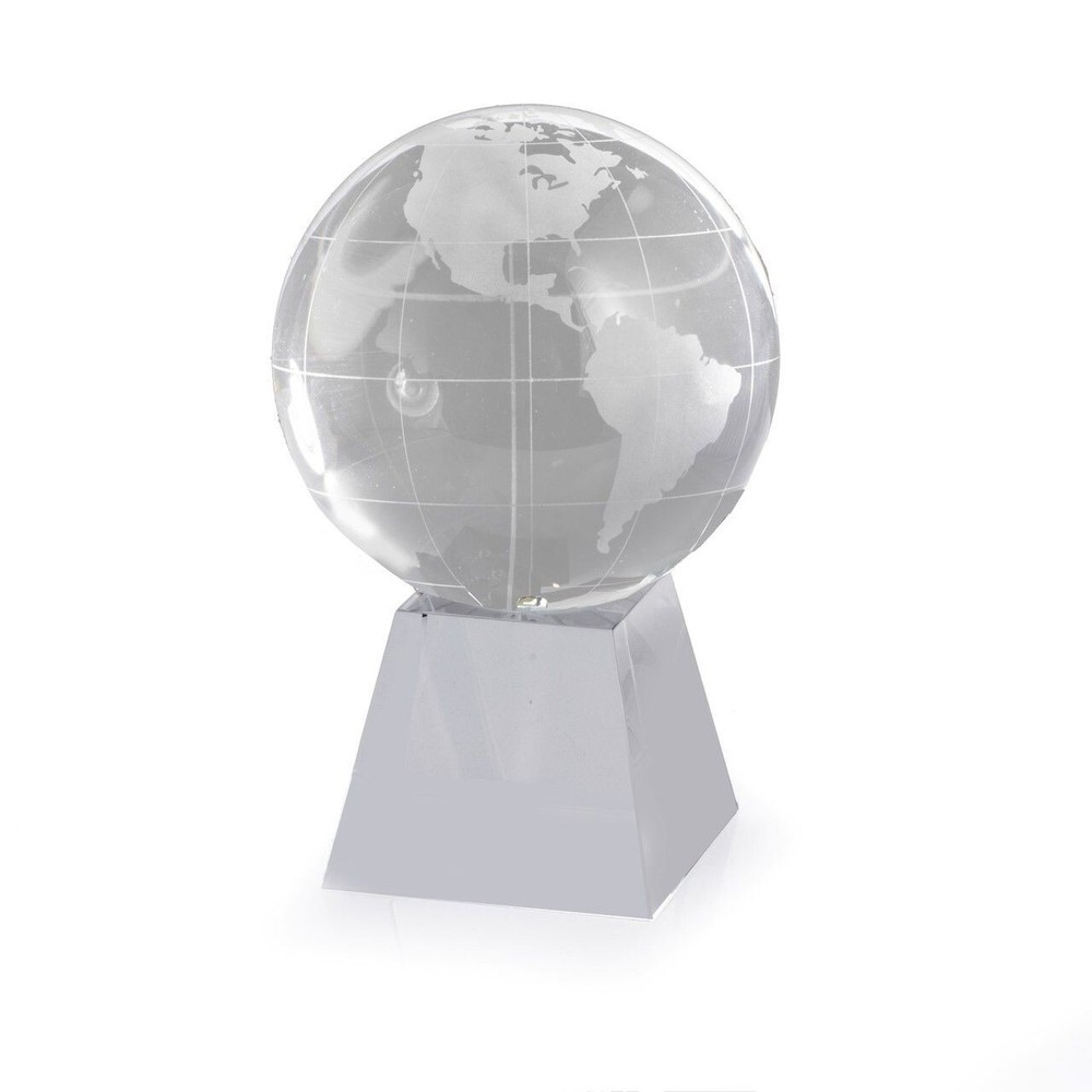 Bey Berk 3" Acetate Etched Glass Globe with Base