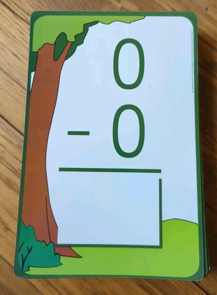 TouchMath Subtraction Study Cards Designed for Regular Classrooms Education
