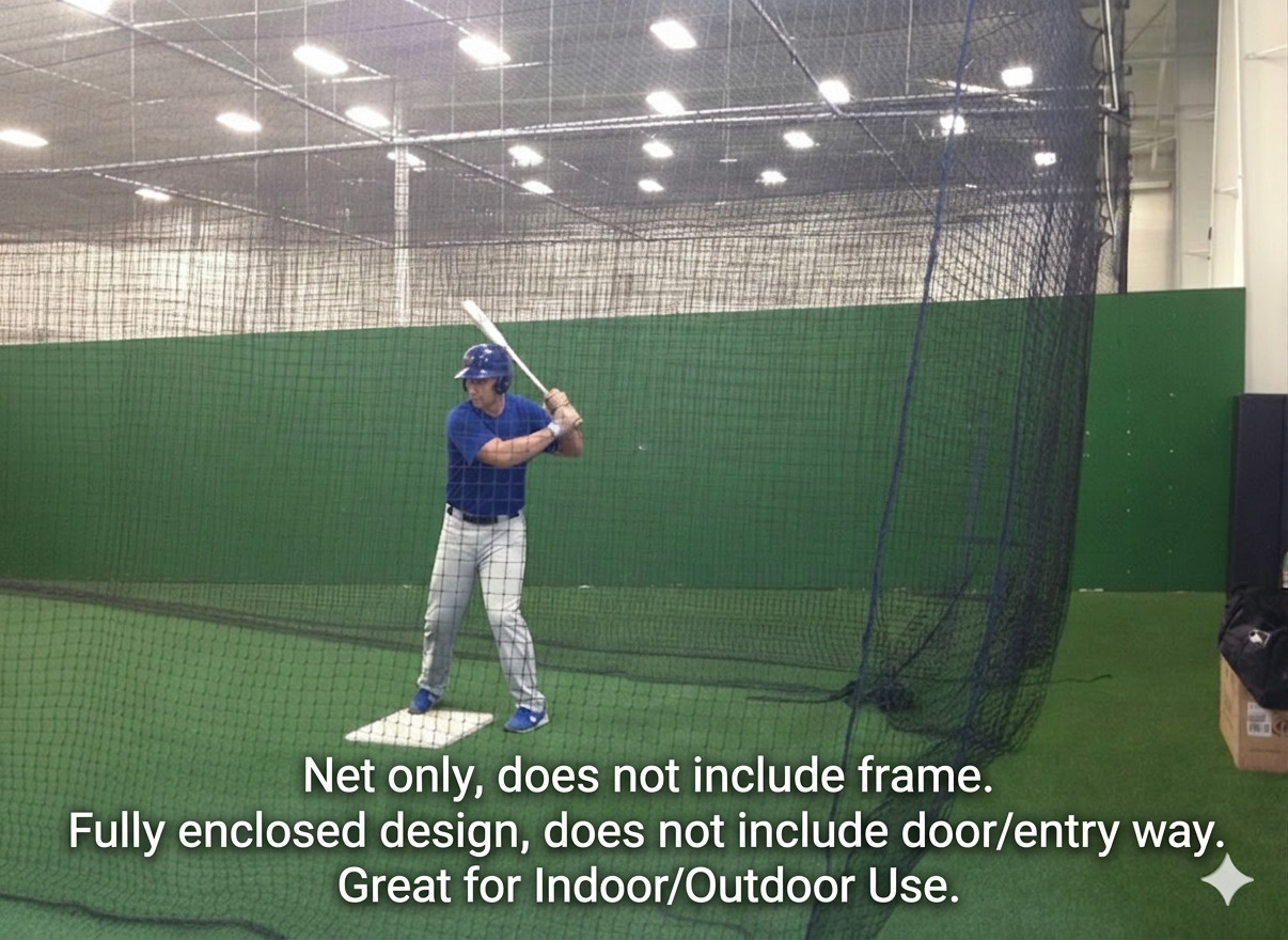 Professional Heavy Duty Baseball Softball Batting Cage Net HDPE 54-Ply #36