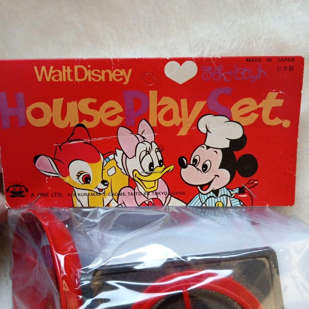 Showa retro! mickey mouse kitchen set