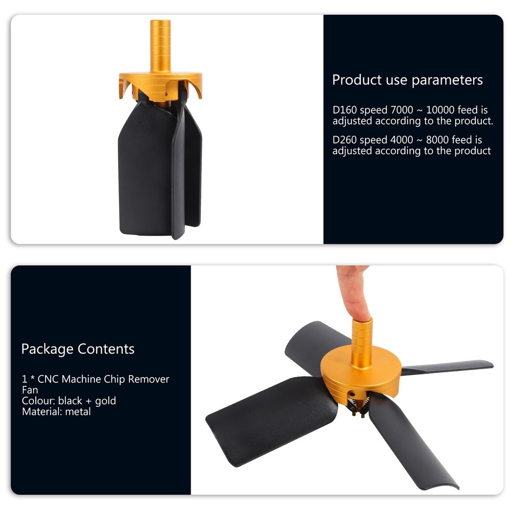 D16 CNC Machine Chip Removal Fan Scrap Sweeper Automatic Cleaning Tool for9631