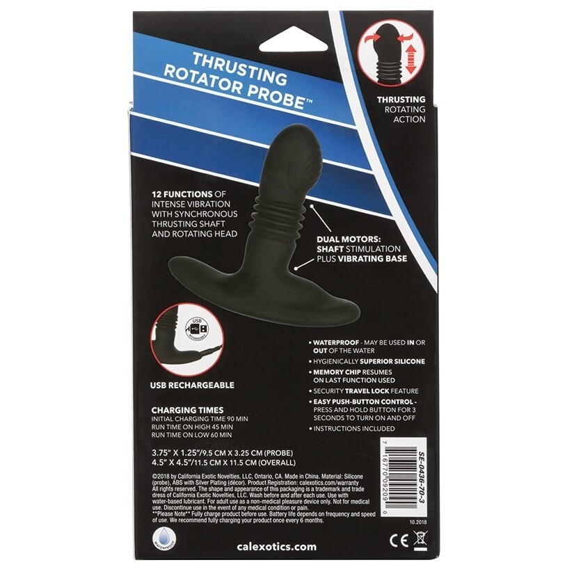 Silicone Vibrating Anal Butt Plug💋12 Mode Thrusting Rotating Prostate Massager
