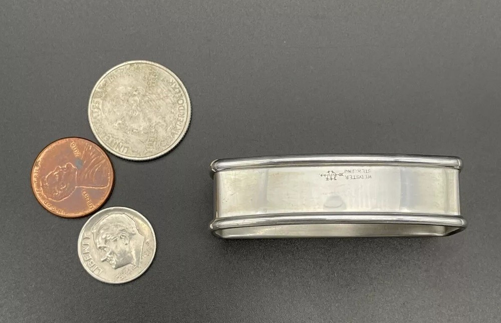 Sterling Silver Napkin Ring Engraved Name “ELINOR” Webster