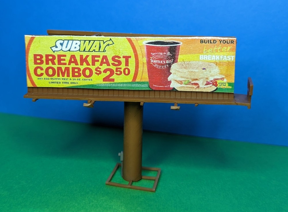 Z Scale Modern Billboard