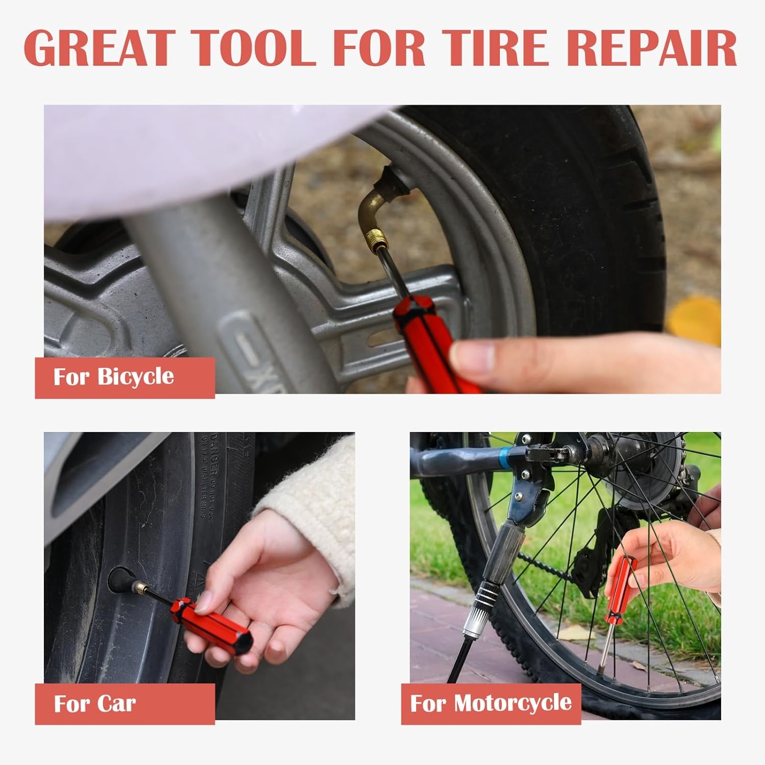 Auto Car Screwdriver Valve Stem Core Remover Tire Tube Installer Repair Tool US