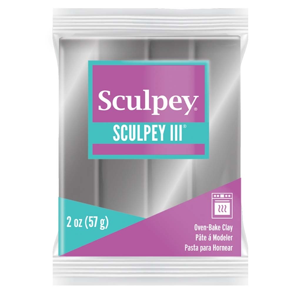 Sculpey III Oven-Bake Clay 2oz-Silver
