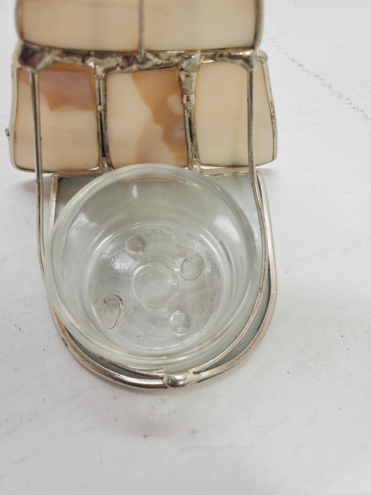 Capriz Shell Angel Tealight Holder 6" Tall
