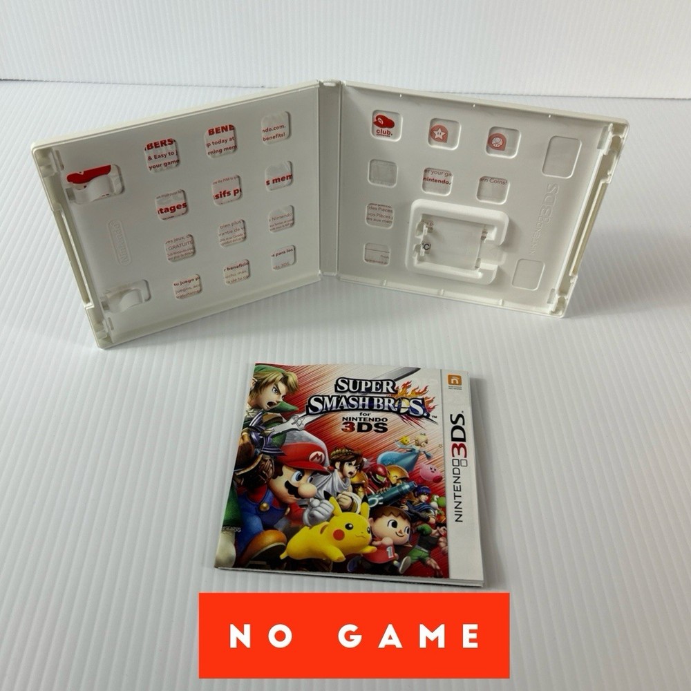 Super Smash Bros. Nintendo 3DS 2014 ~~ CASE & INSERT ONLY ~ NO DISC