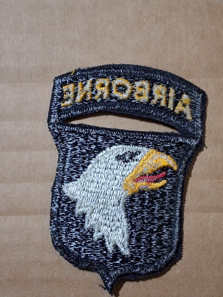Vintage WWII US Army 101st Division Airborne Tab Patch Screaming Eagle