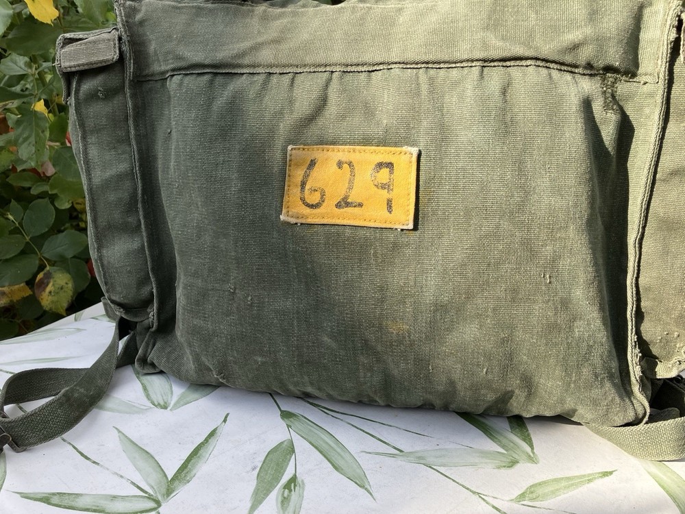 Rare First Issue British Army 58 Pattern Large Pack Rucksack Webbing Bag Green