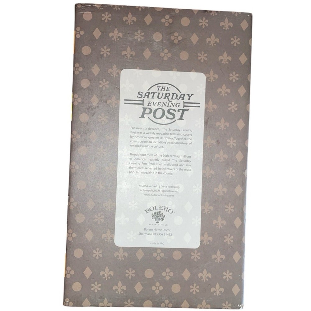 Saturday Evening Post Keepsake Multipurpose Hard Board Chest Box