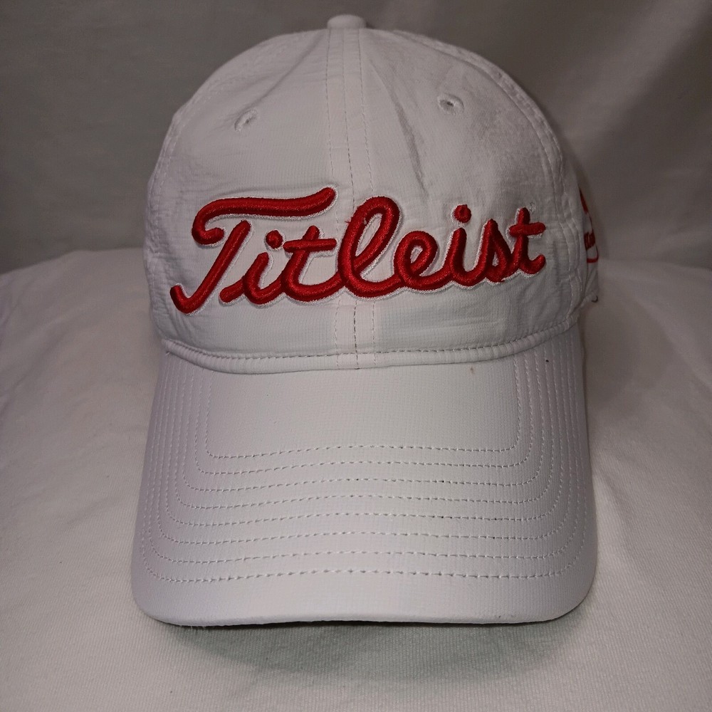 Titleist White Red Cap Hat Strapback The Rookey Hammock Bar