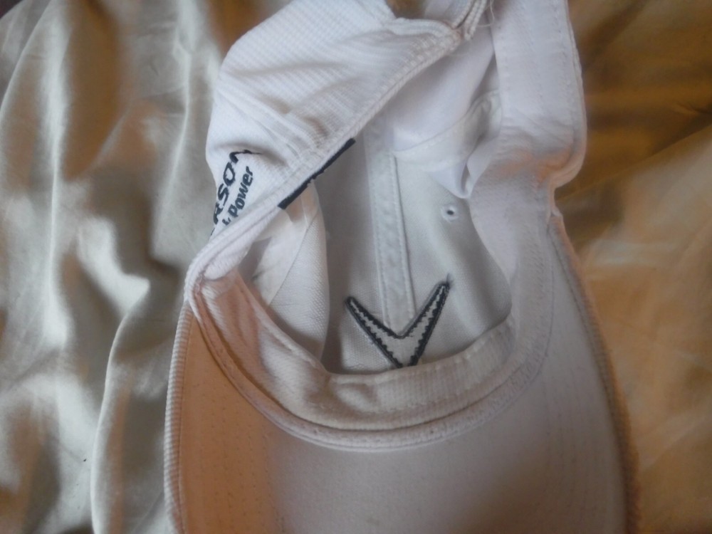 Golf Calaway HAt White Adjustable Pre OWned