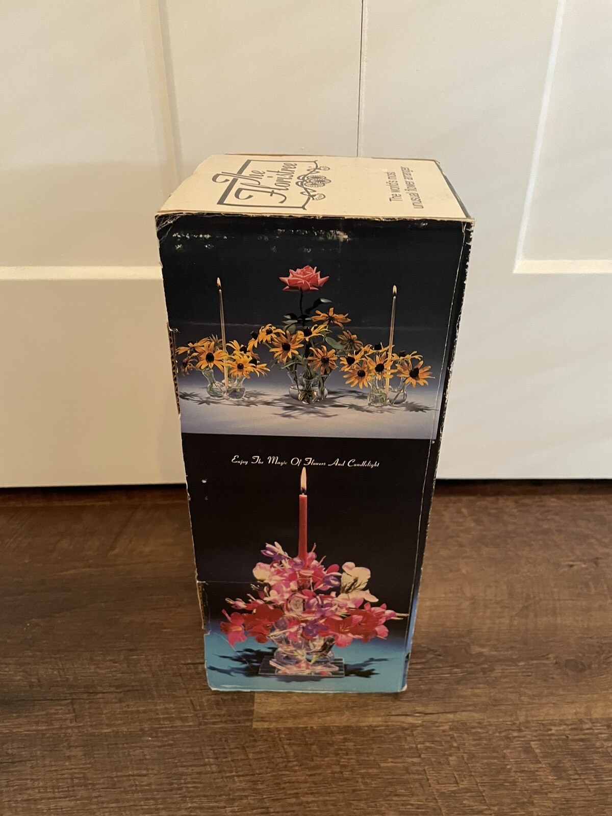 The Floristree Lieba Inc 1981 Glass Beaker Vase Floral Arrangement VTG