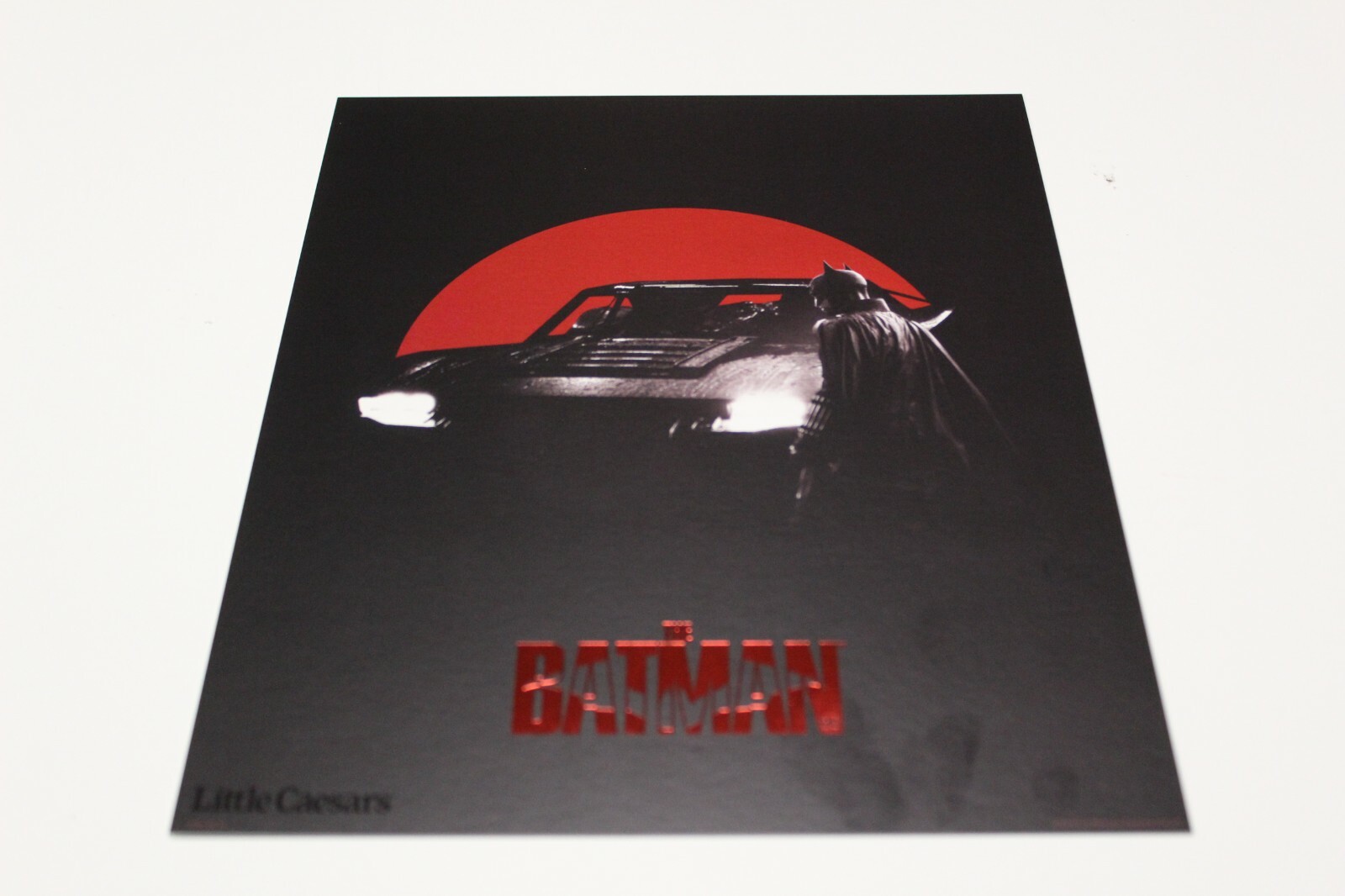 THE BATMAN - Little Caesars Exclusive -  Batmobile - 2022 Movie Poster **MINT**