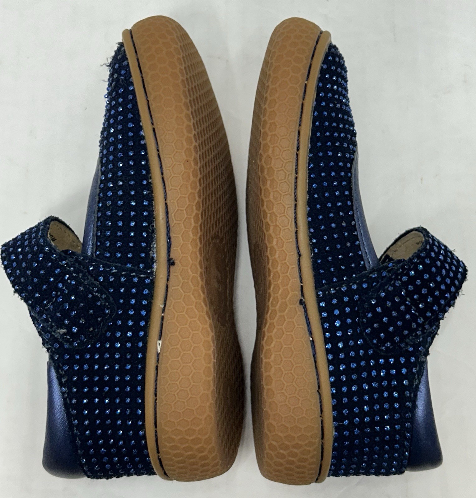 Livie And Luca shoes maryjanes baby 4 Navy Sparkle Gemma Pebble Glitter *EUC