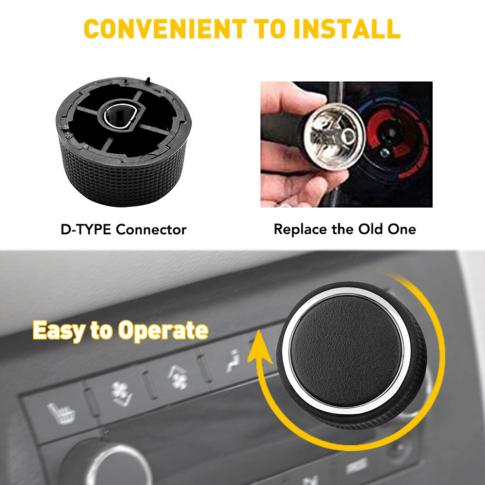For 2007-2011 CHEVY SILVERADO TAHOE YUKON CLIMATE CONTROL A/C HEATER KNOB KNOBS