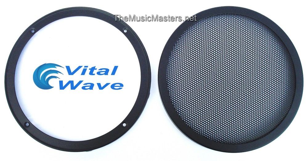 2X 8" inch Sub Woofer "Clipless" Fine Mesh GRILL Speaker Protective Covers VWLTW